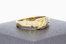 14 Karat Gold Diamantring - 17,5 mm
