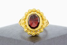 Vintage 14 Karat Gold Granat Damenring - 18,1 mm
