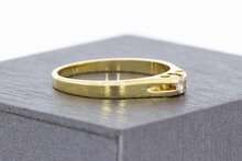 14 Karat Gold Solit&auml;rring mit Diamant - 17,3 mm