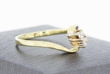 14 Karat Gold Ring mit Diamant - 17,1