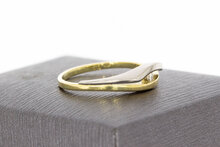 14 Karat Gold Ring mit Diamant - 17,7 mm