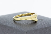 Geschwungener Ring 14 Karat Gold - 16,7 mm