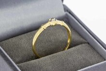14 Karat Gold Diamantring - 17,7 mm