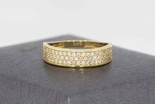 14 Karat Gold Zirkonia ring - 16,4 mm