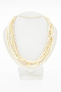 Perlen Kette mit Goldverschluss - 45 cm