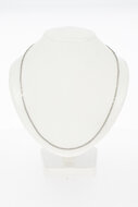 Venezianer Kette aus 18 Karat Wei&szlig;gold - 54,9 cm