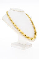 Kordel Goldkette 18 Karat - L&auml;nge 46 cm