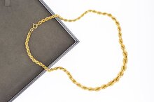 Kordel Goldkette 18 Karat - L&auml;nge 46 cm