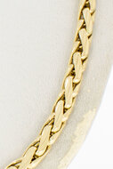 Fuchsschwanz Kette 14 Karat Gelbgold - 46,3 cm