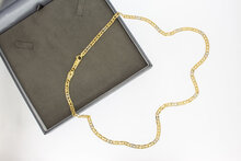 18 Karat Gold Falkenauge Kette - 61 cm
