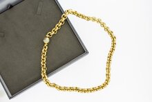 Erbskette 18 Karat Gold - L&auml;nge 45,2 cm