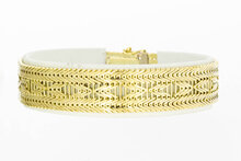 14 Karat geflochtenes Goldarmband - 17,6 cm
