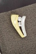 Diamanten Ohrstecker 14 karat Gold - 9,4 mm