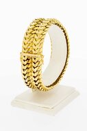 18 Karat breites Gold Armband - 19,7 cm