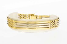 18 Karat St&auml;bchen Gold Armband - 21,5 cm