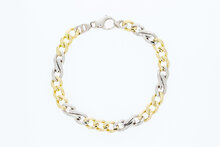 18 Karat Gold Panzer Infinity Armband- 23,7 cm