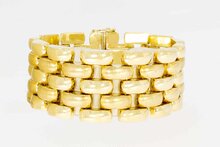 14 Karat Gold Barrenarmband - 18,5 cm