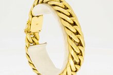 Breites Panzer Armband 18 Karat - 21,7 cm