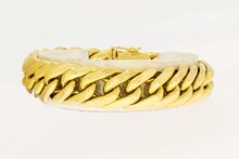 Breites Panzer Armband 18 Karat - 21,7 cm