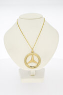 14 Karat Gold Mercedes Anh&auml;nger - 3 cm