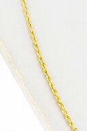 Gelbgold Kordelkette 14 Karat - 46,7 cm