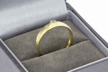 Solit&auml;rring aus 585 Gold mit Zirkonia - 17,7 mm