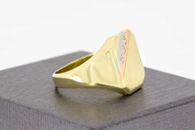 585 Gold Statementring mit Zirkonia - 19,4 mm