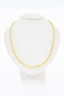 Geflochtene 585 Frauen Kette Gold - 38 cm