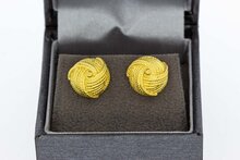 Knoten Ohrstecker 18 Karat Gold - 1,1 cm