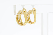 Edelstein Ohrclips 750 Gold - 1,6 cm