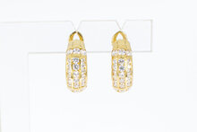 Edelstein Ohrclips 750 Gold - 1,6 cm