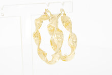 585 Gold -Versace Stil- Kreolen - 4,7 cm
