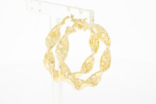 585 Gold -Versace Stil- Kreolen - 4,7 cm