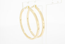 Gold Ohrringe Damen 14 Karat - 5,5 cm