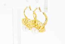 750 Gold Perlen Ohrstecker - 1,4 cm
