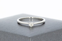 375 Wei&szlig;gold Solit&auml;rring &ndash; 15,1 mm