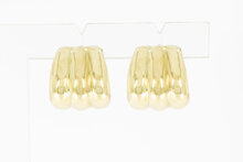 Kurvenreiche 585 Gold Creolen - 1,8 cm