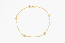 18 Karat Gold Panzer Armb&auml;ndchen - 18,8 cm