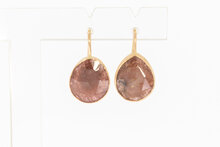 585 Gold Rubin Ohrringe - 2,2 cm