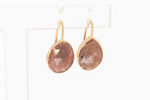 585 Gold Rubin Ohrringe - 2,2 cm