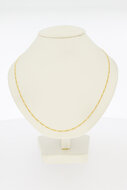 585 Gelbgold Figaro Kette - 45 cm