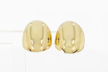 14 Karat Gold Clip Ohrringe - 2,8 cm