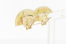 14 Karat Gold Clip Ohrringe - 2,8 cm