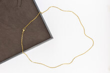 Ankerkette 14 Karat Gelbgold - 56 cm