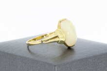 Goldene Opalring 14 Karat - 18,5 mm