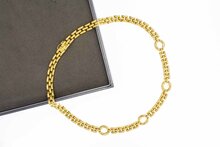 Milaneser Damen Goldkette  750 - 43,5 cm
