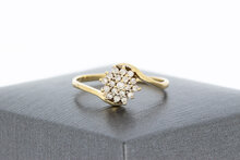 585 Gold Damenring mit Diamanten - 17,1 mm