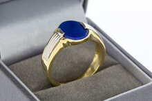 Lapislazuli Ring 750 Gold - 21,3 mm