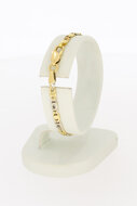 750 Figaro Gold Armband &ndash; 16,5 cm