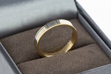 9 Karat Bicolor Goldring - 16,5 mm
